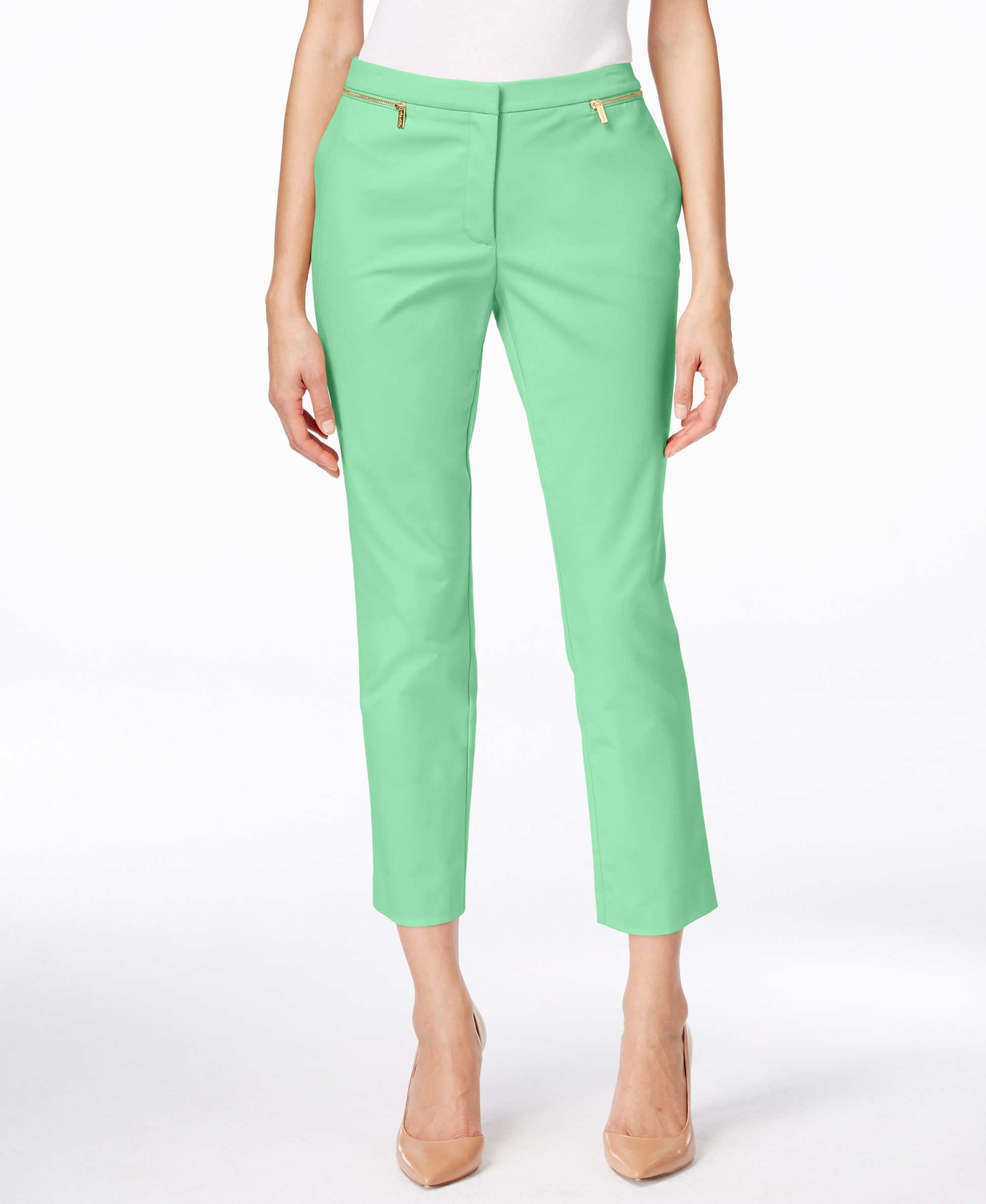 calvin klein ankle pant with zip